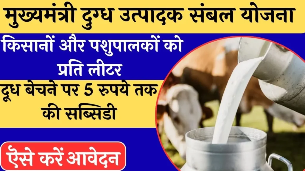 मुख्यमंत्री दुग्ध उत्पादक संबल योजना